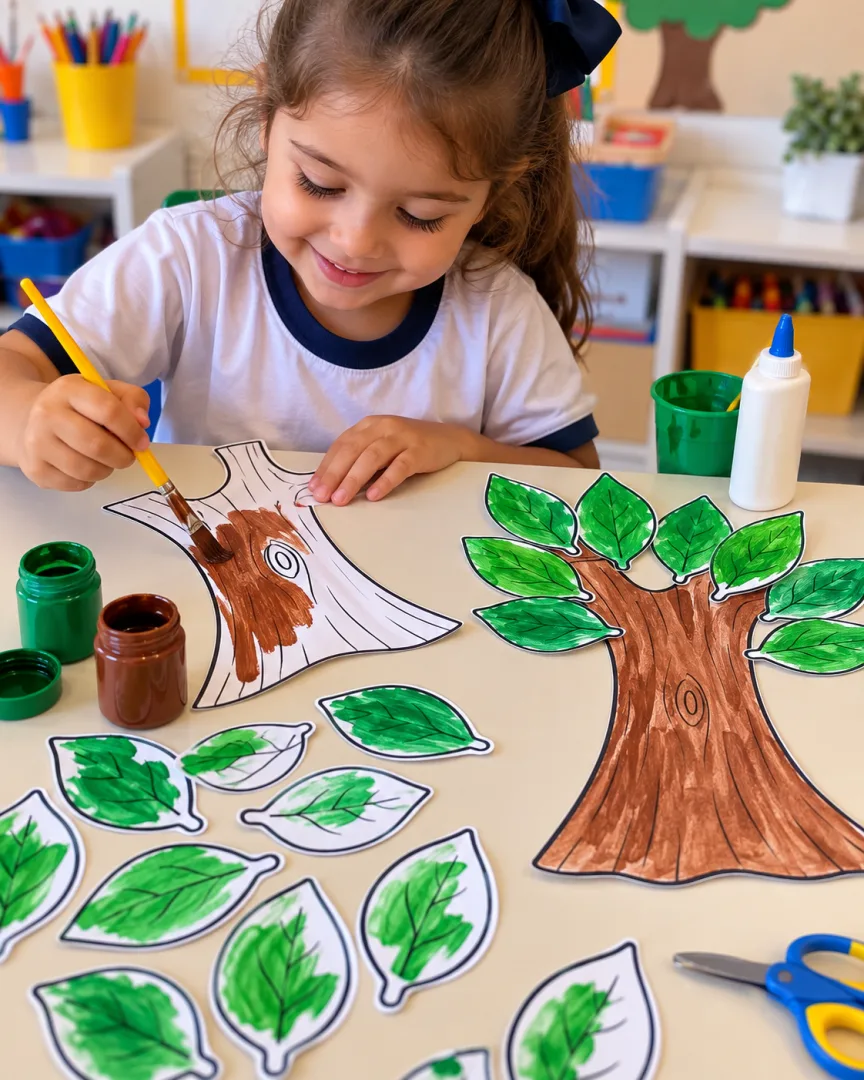 Atividades de Pintura - Dia da Árvore Educação Infantil PDF — imagem 4