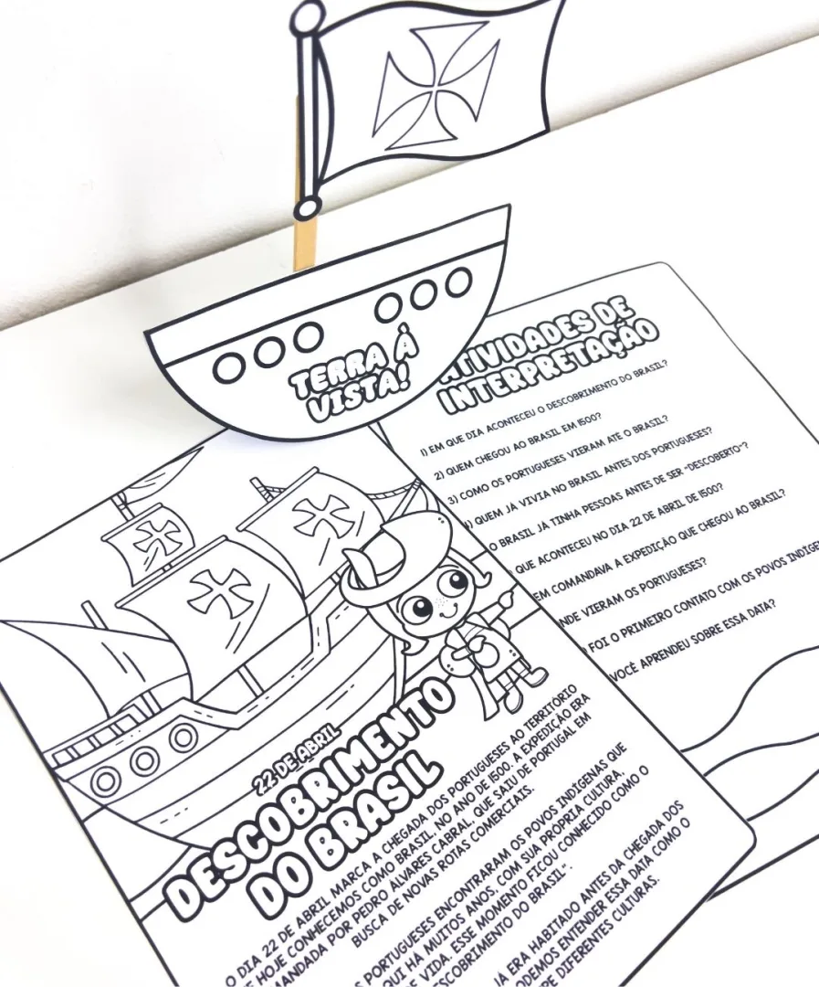ATIVIDADES DESCOBRIMENTO DO BRASIL - PDF — imagem 3