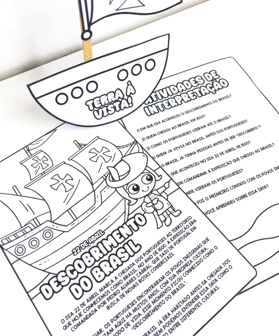 ATIVIDADES DESCOBRIMENTO DO BRASIL - PDF — imagem 4