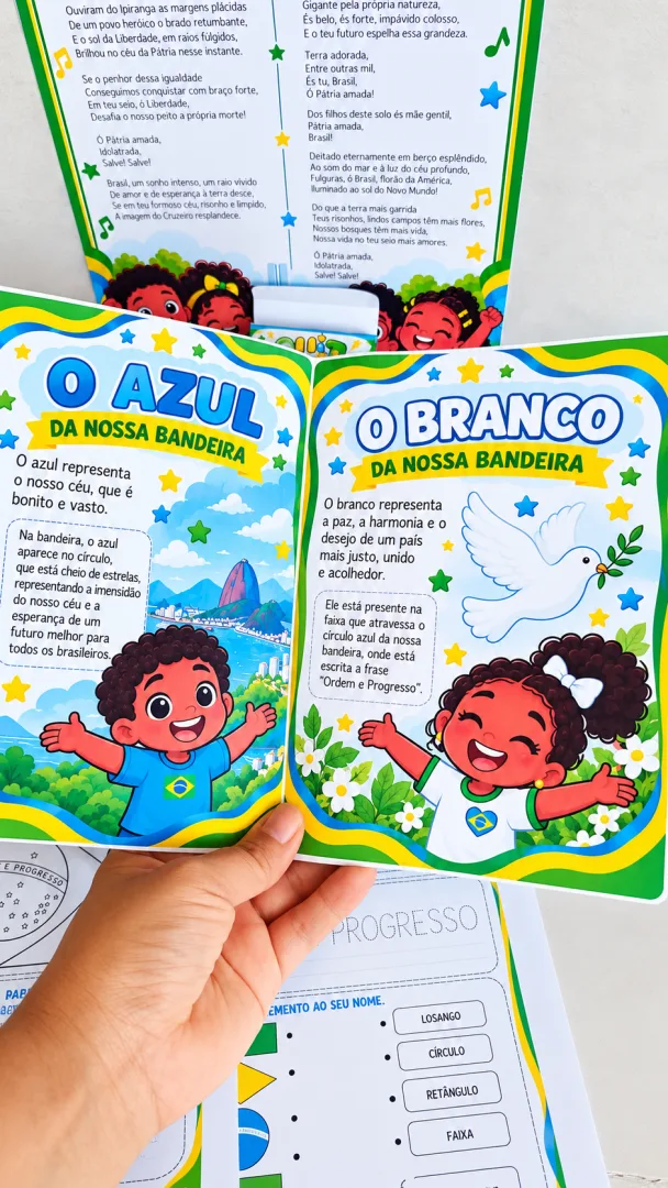 Atividades Dia da Bandeira Painel e Lembrança PDF - Educação infantil — imagem 6