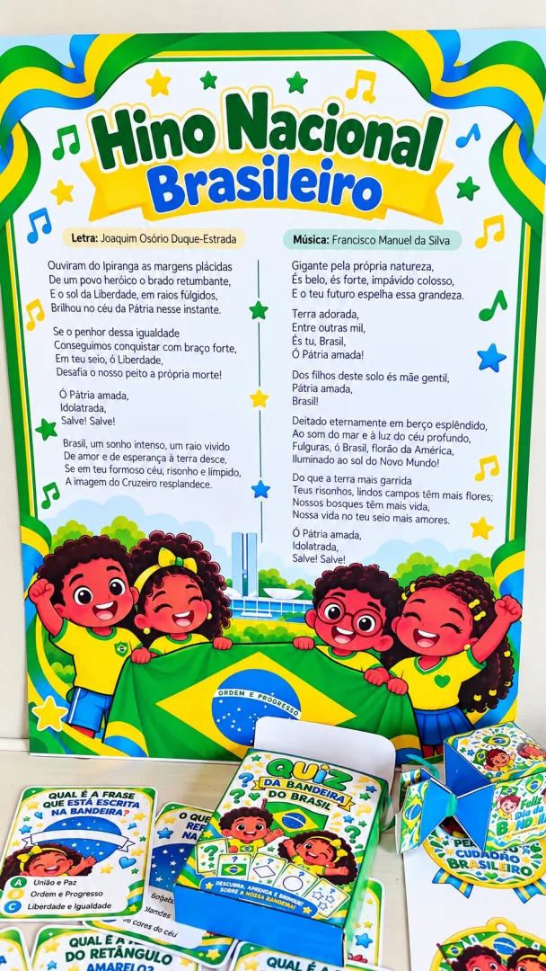 Atividades Dia da Bandeira Painel e Lembrança PDF - Educação infantil — imagem 4