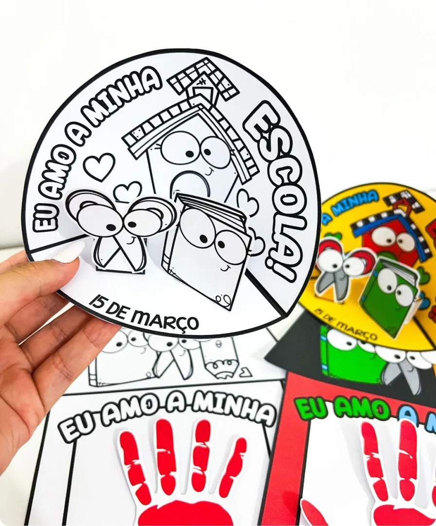 ATIVIDADES DIA DA ESCOLA - KIT CENÁRIO 3D — imagem 3