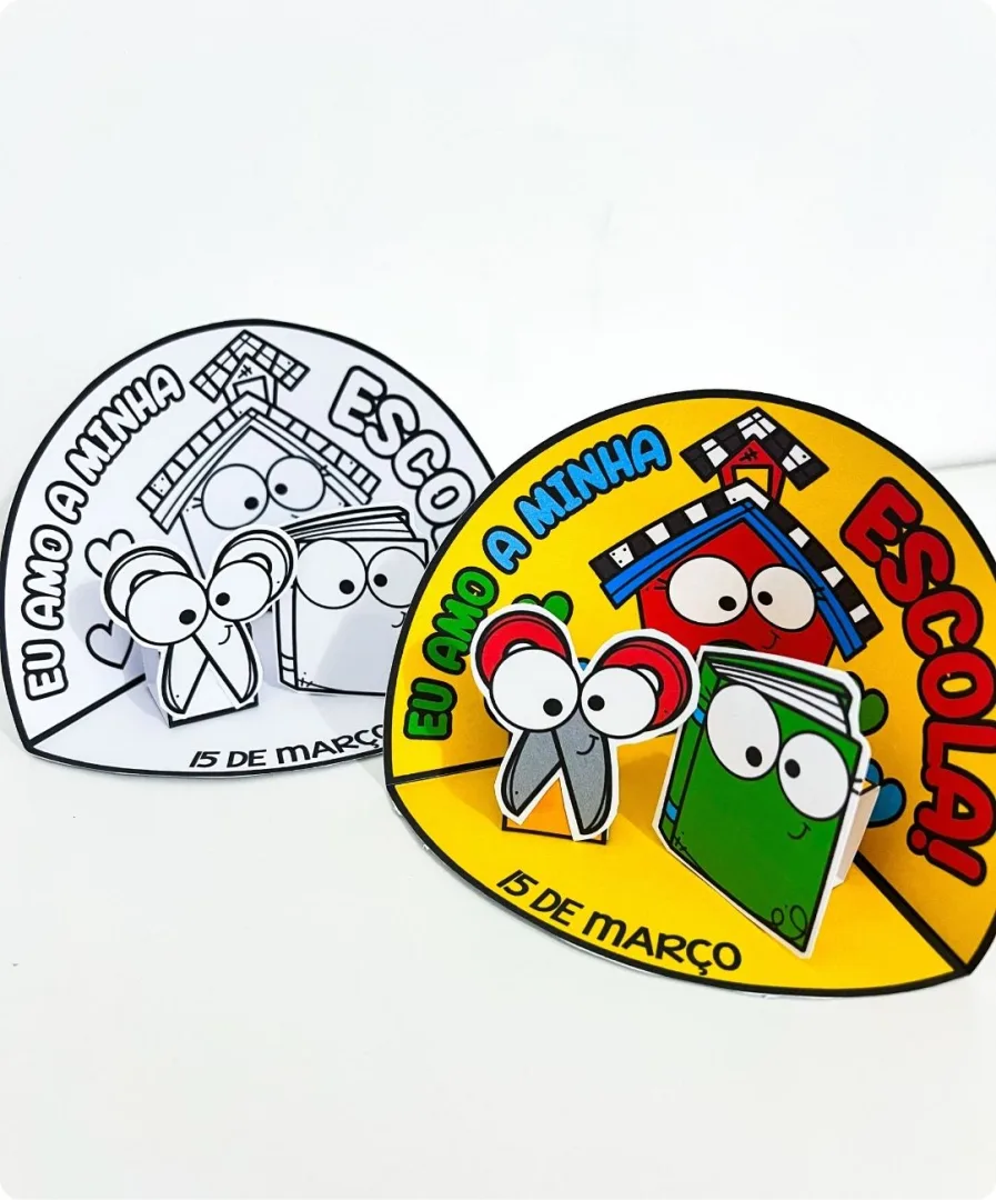 ATIVIDADES DIA DA ESCOLA - KIT CENÁRIO 3D — imagem 6
