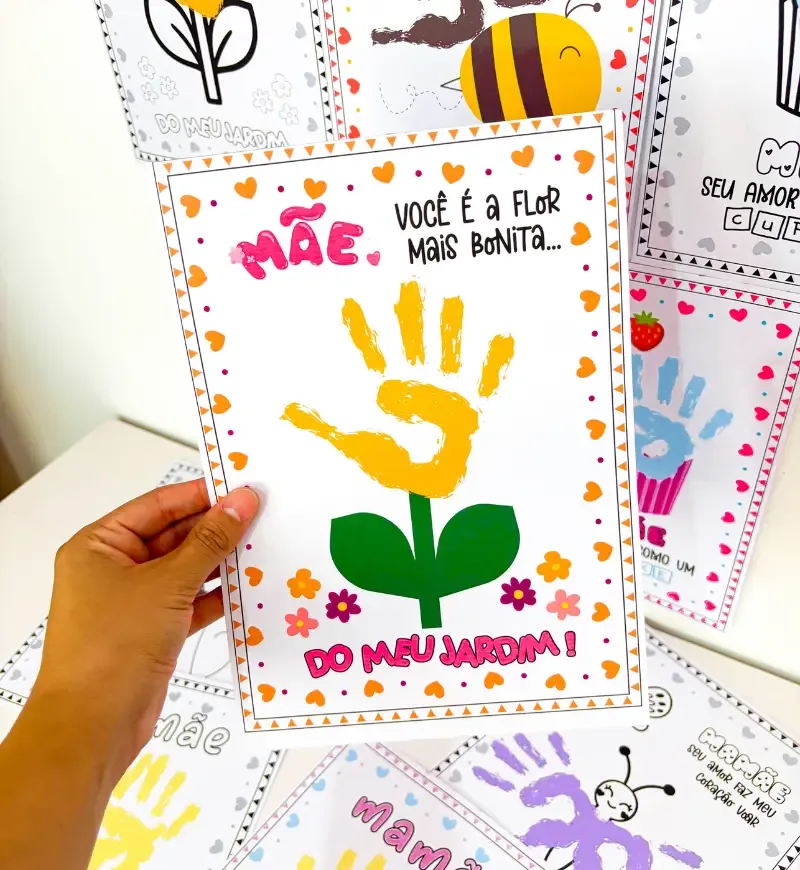 Atividades Dia das Mães - Carimbo de Mão — imagem 5