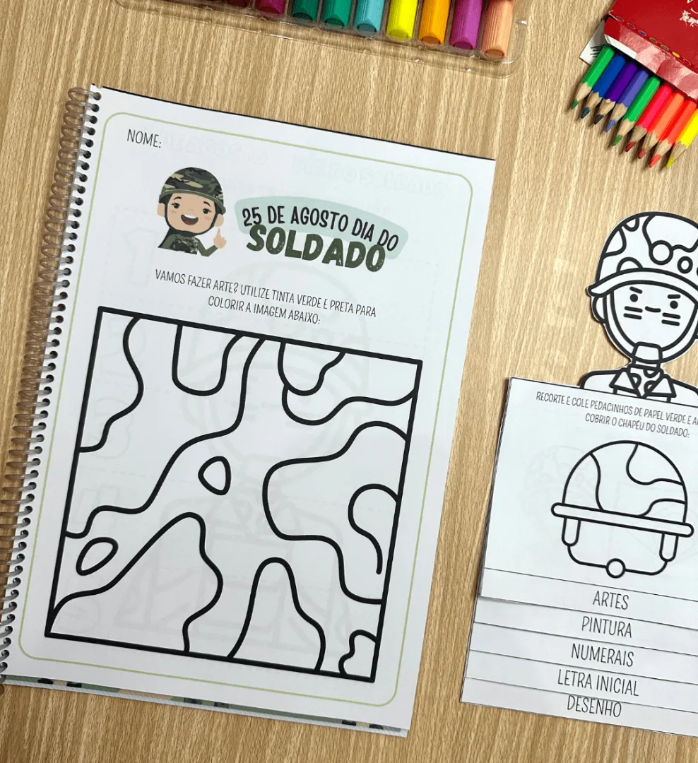 Atividades Dia do Soldado + Flipbook temático — imagem 4