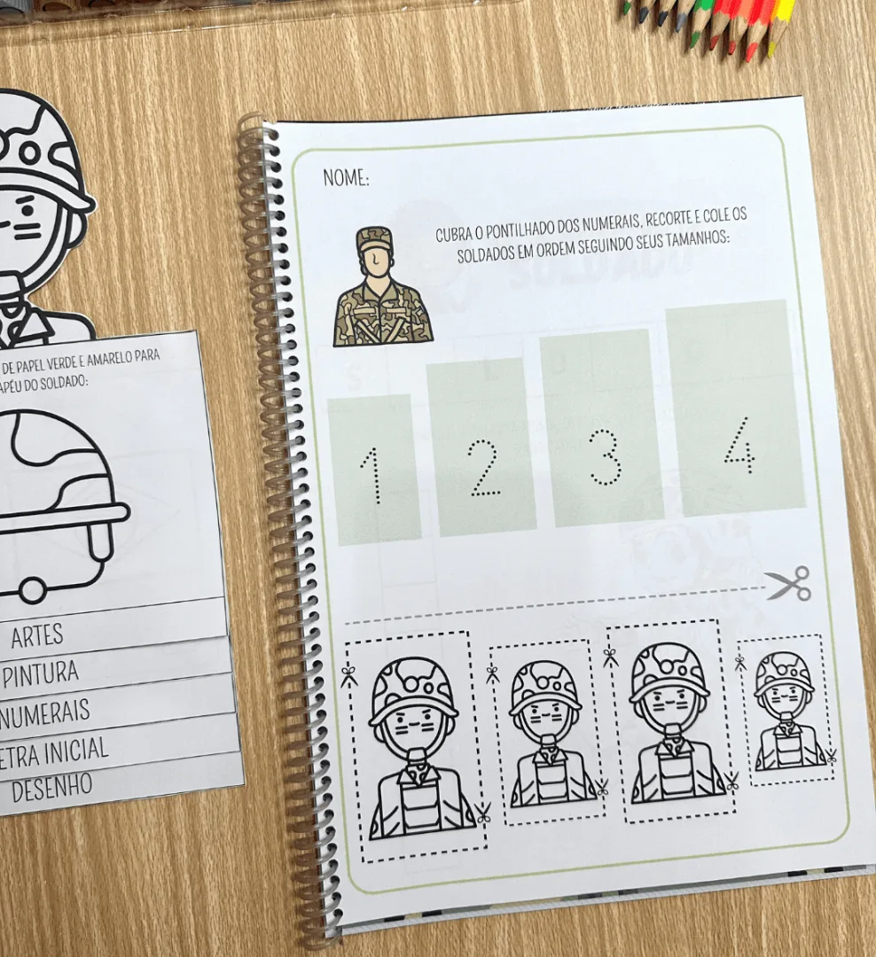 Atividades Dia do Soldado + Flipbook temático — imagem 5