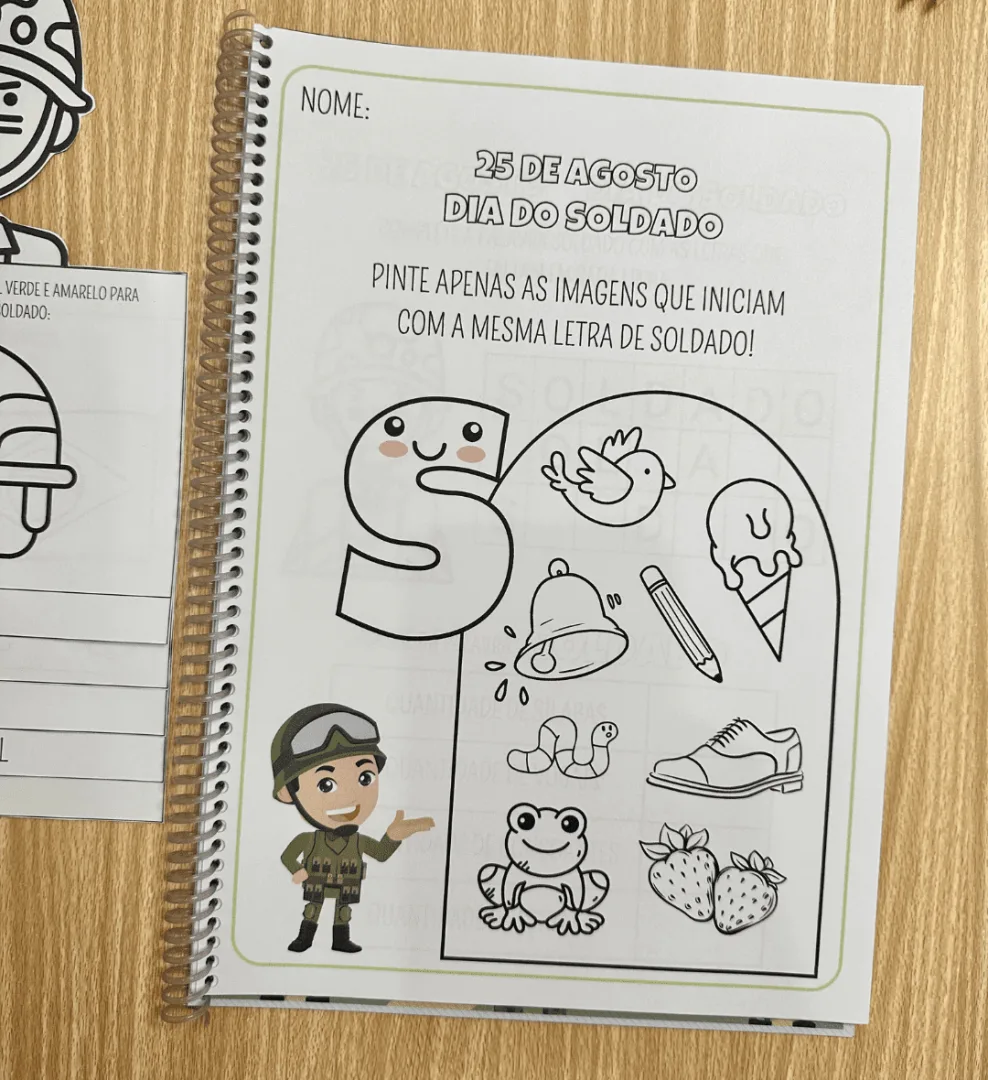 Atividades Dia do Soldado + Flipbook temático — imagem 7
