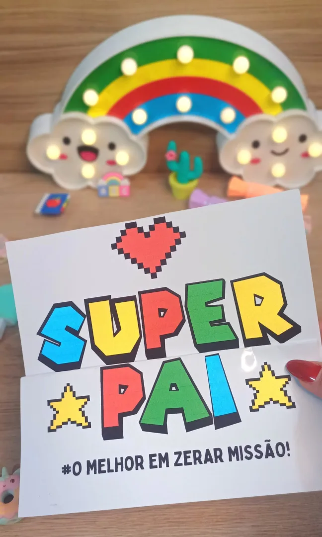 ATIVIDADES DIA DOS PAIS + CARTÃO GAME SUPER PAI — imagem 2