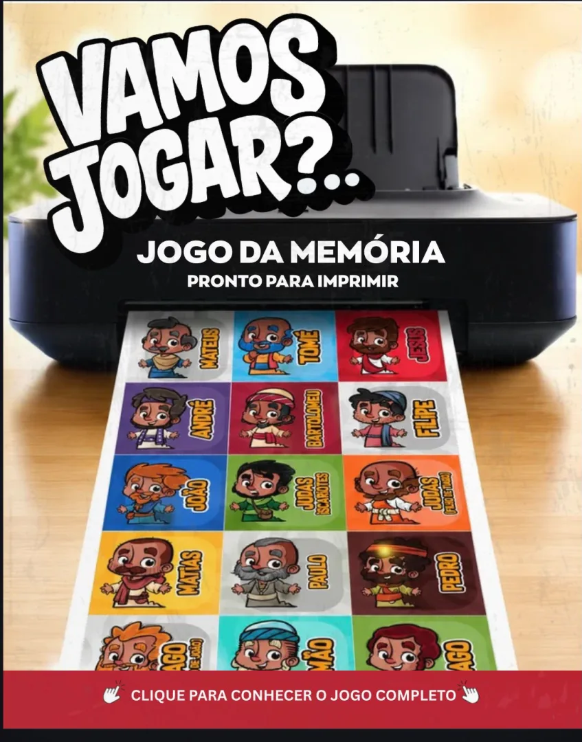 Jogo da Memória "Jesus e os Apóstolos" - PDF — imagem 2