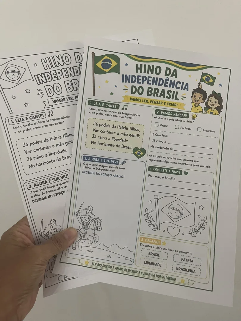 Atividades do Hino da Independência — imagem 2