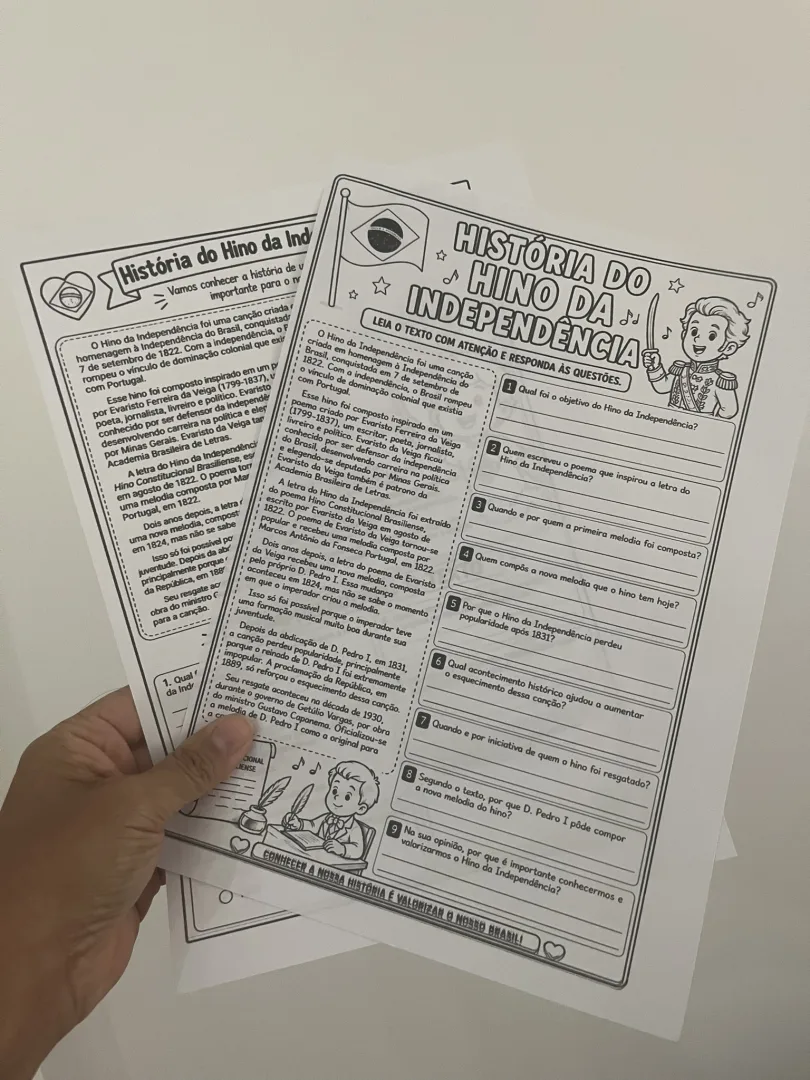Atividades do Hino da Independência — imagem 3