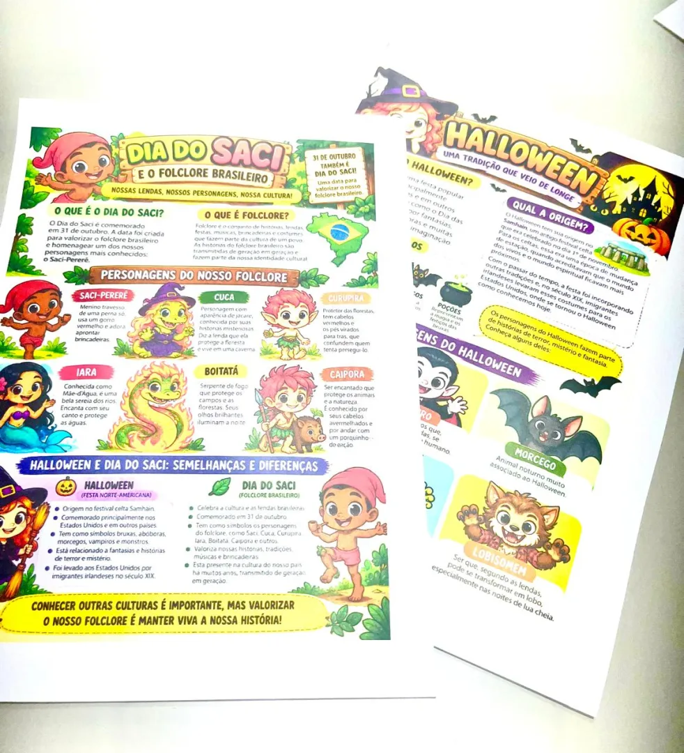 Atividades Halloween e Dia do Saci - 1º ao 5º ano - PDF — imagem 4