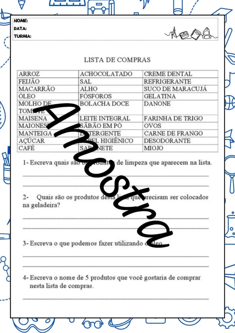 Atividades Eja — Pronto para Imprimir — imagem 2