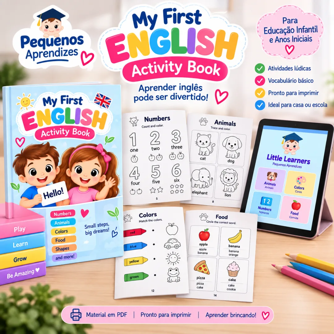 Atividades Lúdicas de Inglês para Educação Infantil e Anos Iniciais em PDF — imagem 3