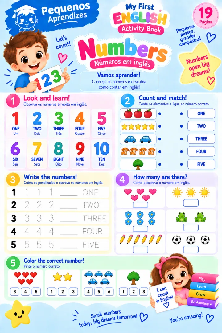 Atividades Lúdicas de Inglês para Educação Infantil e Anos Iniciais em PDF — imagem 4