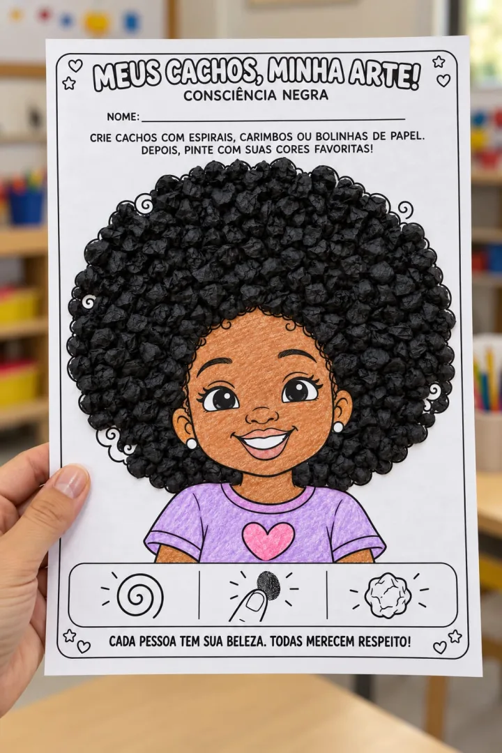 Atividades Mãozinhas - Consciência Negra - PDF — imagem 4