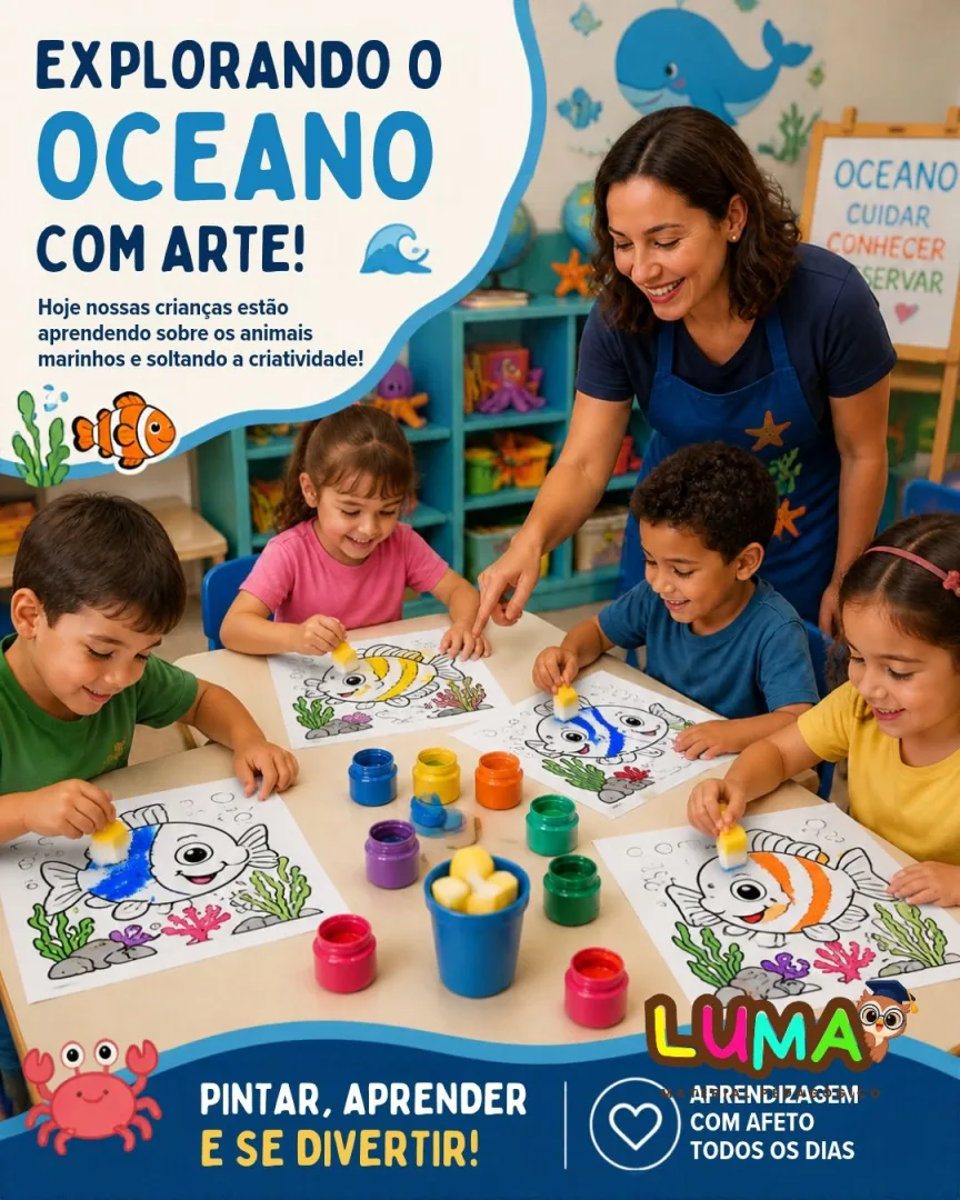 Atividades para Colorir: Animais Marinhos - Educação Infantil - 70 Desenhos em PDF — imagem 2