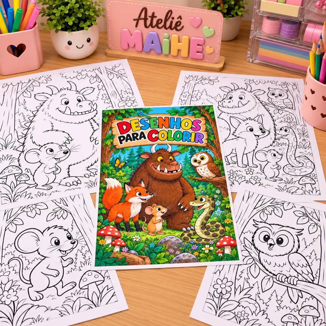 Grúfalo - Desenhos para Colorir - Educação Infantil - Arquivo Digital — imagem 3
