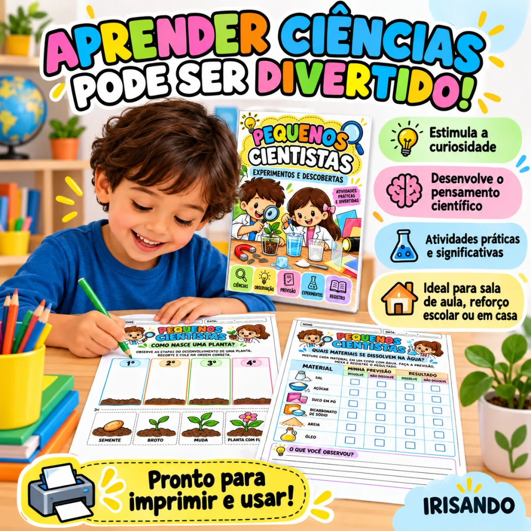 Atividades - Pequenos Cientistas | Experimentos e Descobertas — imagem 3