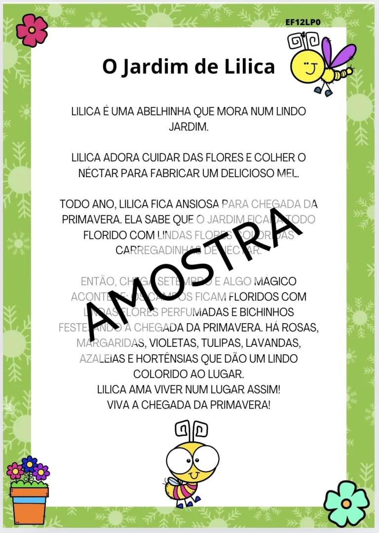 🌸ATIVIDADES + PLANO DE AULA PRIMAVERA🌸 — imagem 4