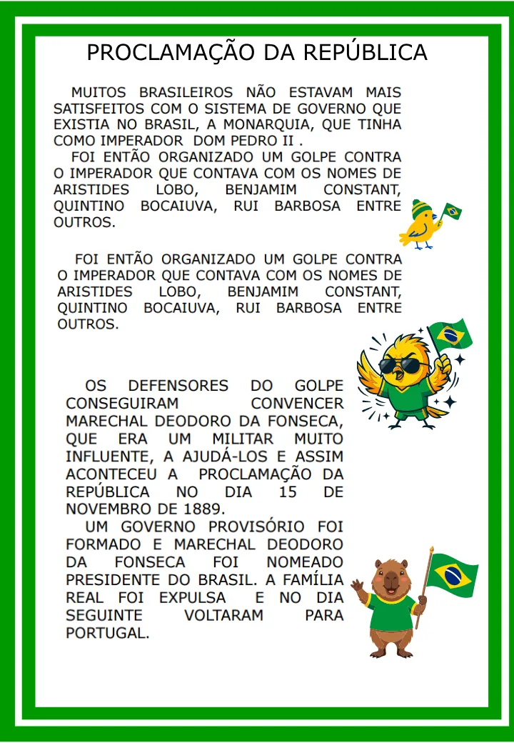Atividades Proclamação da República-PDF Ensino Fundamental  — imagem 2
