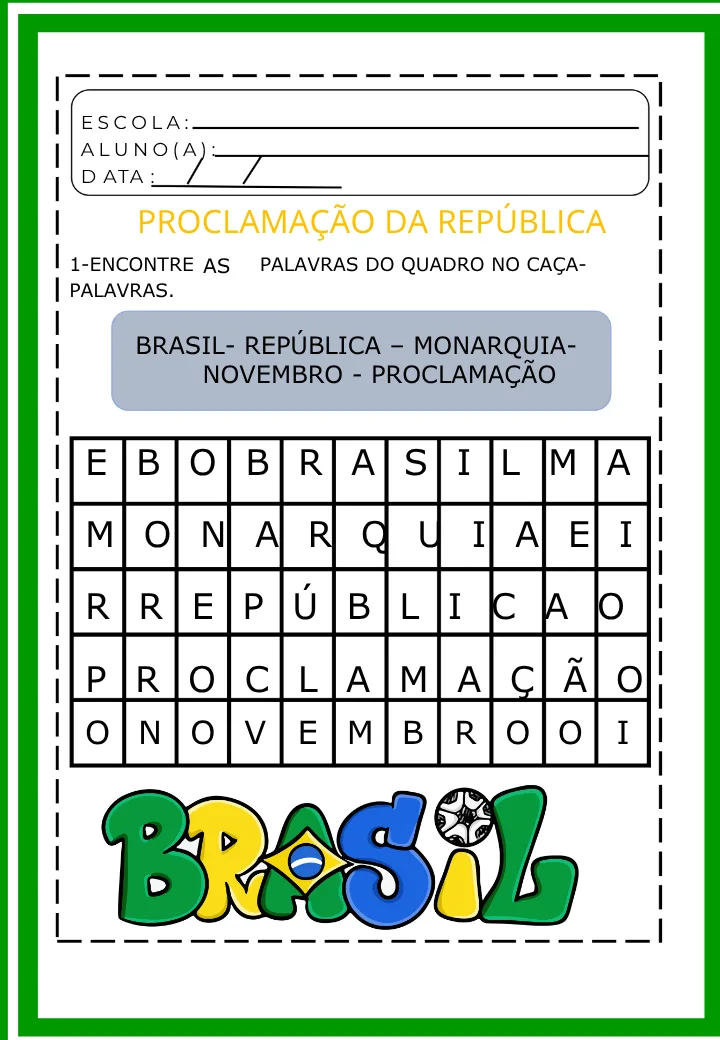 Atividades Proclamação da República-PDF Ensino Fundamental  — imagem 5