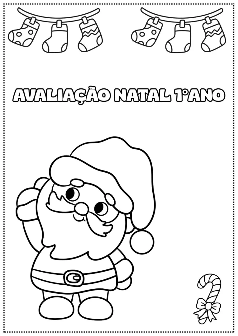 Avaliação Natal 1 Ano — Pronto para Imprimir — imagem 2