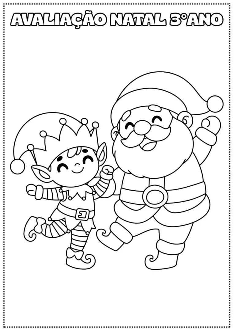 Avaliação Natal 3 Ano — Pronto para Imprimir — imagem 2