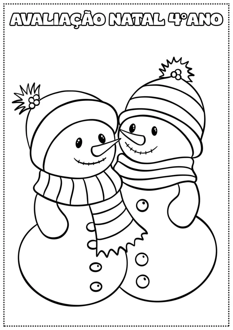 Avaliação Natal 4 Ano — Pronto para Imprimir — imagem 2