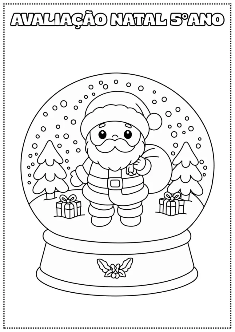 Avaliação Natal 5 Ano — Pronto para Imprimir — imagem 2