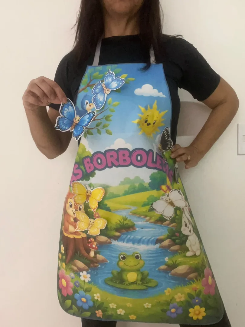 AVENTAL POÉTICO — AS BORBOLETAS — imagem 2