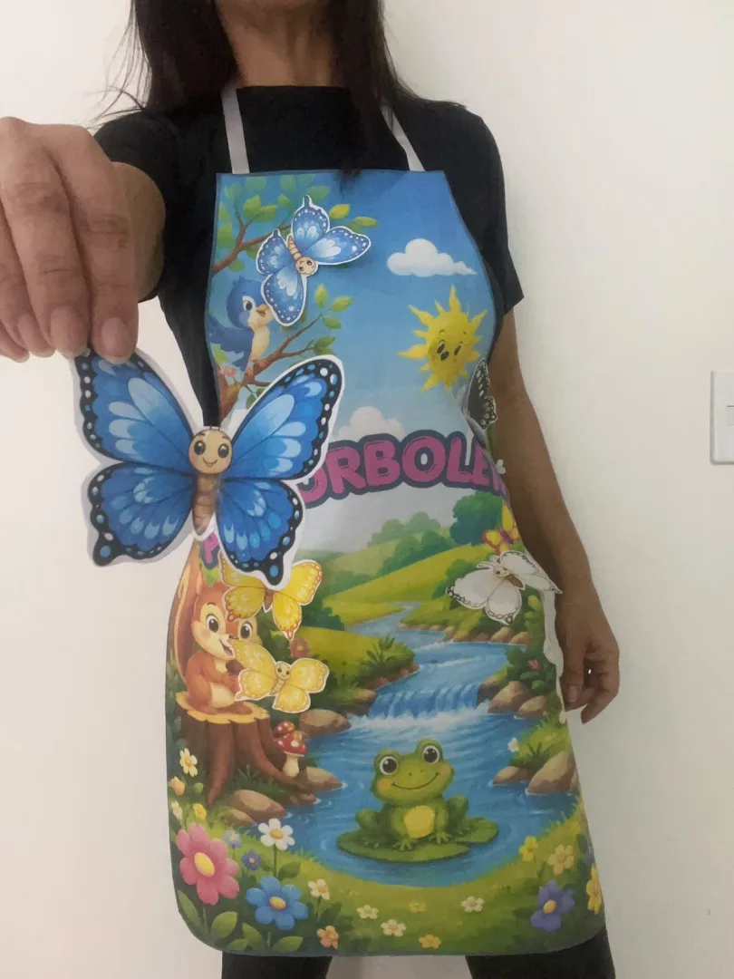 AVENTAL POÉTICO — AS BORBOLETAS — imagem 3