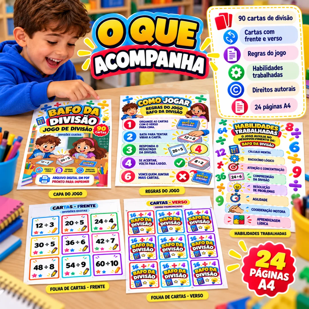 Bafo da Divisão – Jogo Matemático da Tabuada PDF — imagem 3