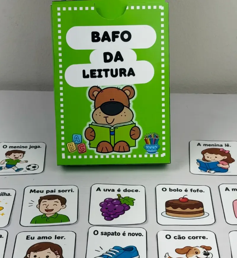 Bafo da Leitura - Jogo de Alfabetização PDF com 170 Cartas — imagem 2