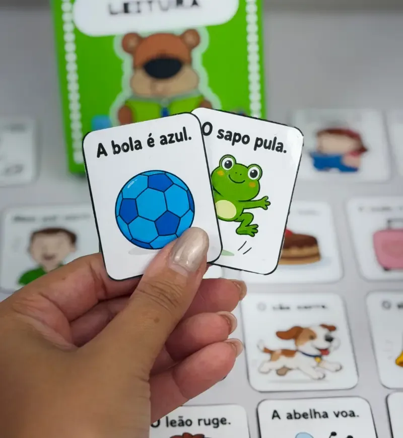Bafo da Leitura - Jogo de Alfabetização PDF com 170 Cartas — imagem 6