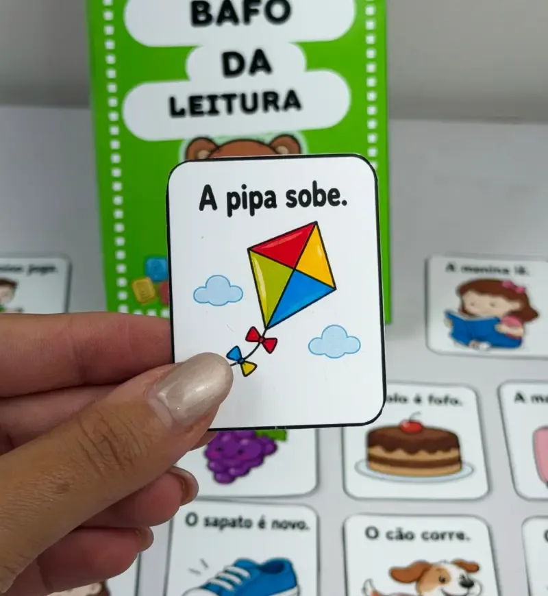 Bafo da Leitura - Jogo de Alfabetização PDF com 170 Cartas — imagem 7