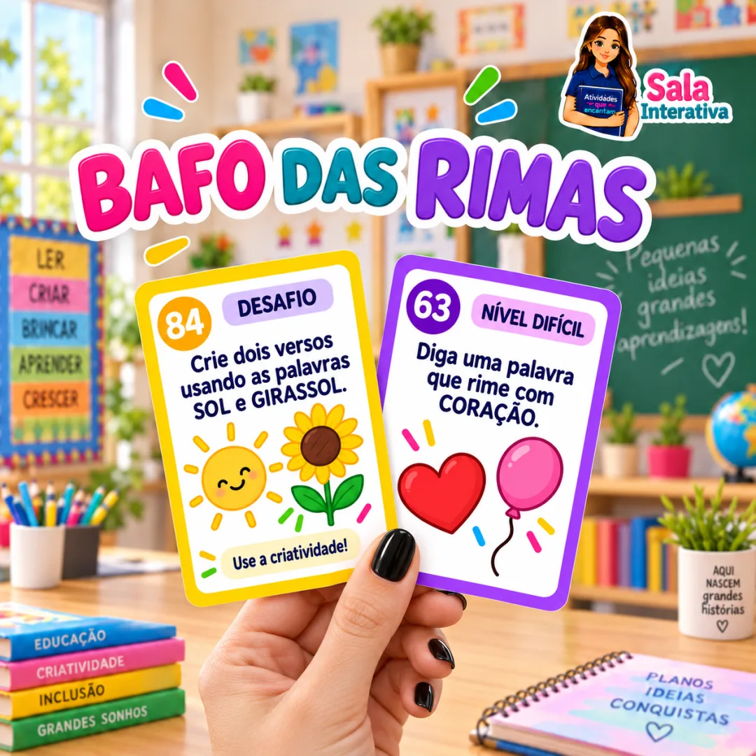 Bafo das Rimas - Alfabetização - PDF com 90 fichas — imagem 3