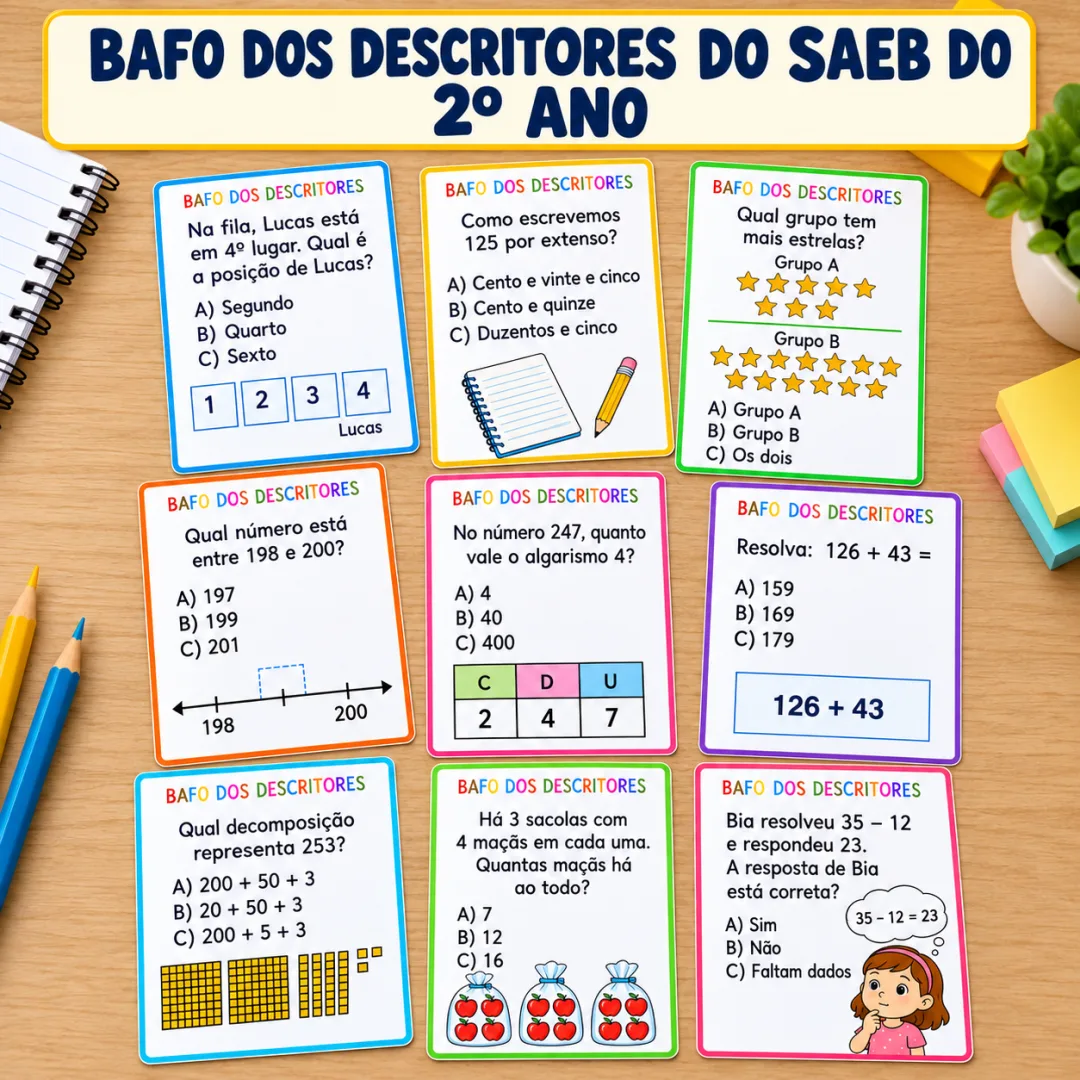 Bafo dos Descritores de Matemática - 2º Ano Saeb — imagem 2