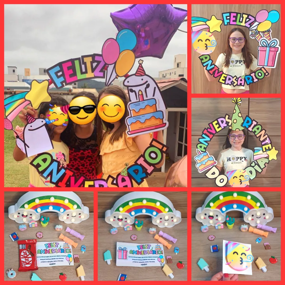 BAMBOLÊ ANIVERSÁRIO  - MOLDURA FOTO 🥳🎉🎂 — imagem 2