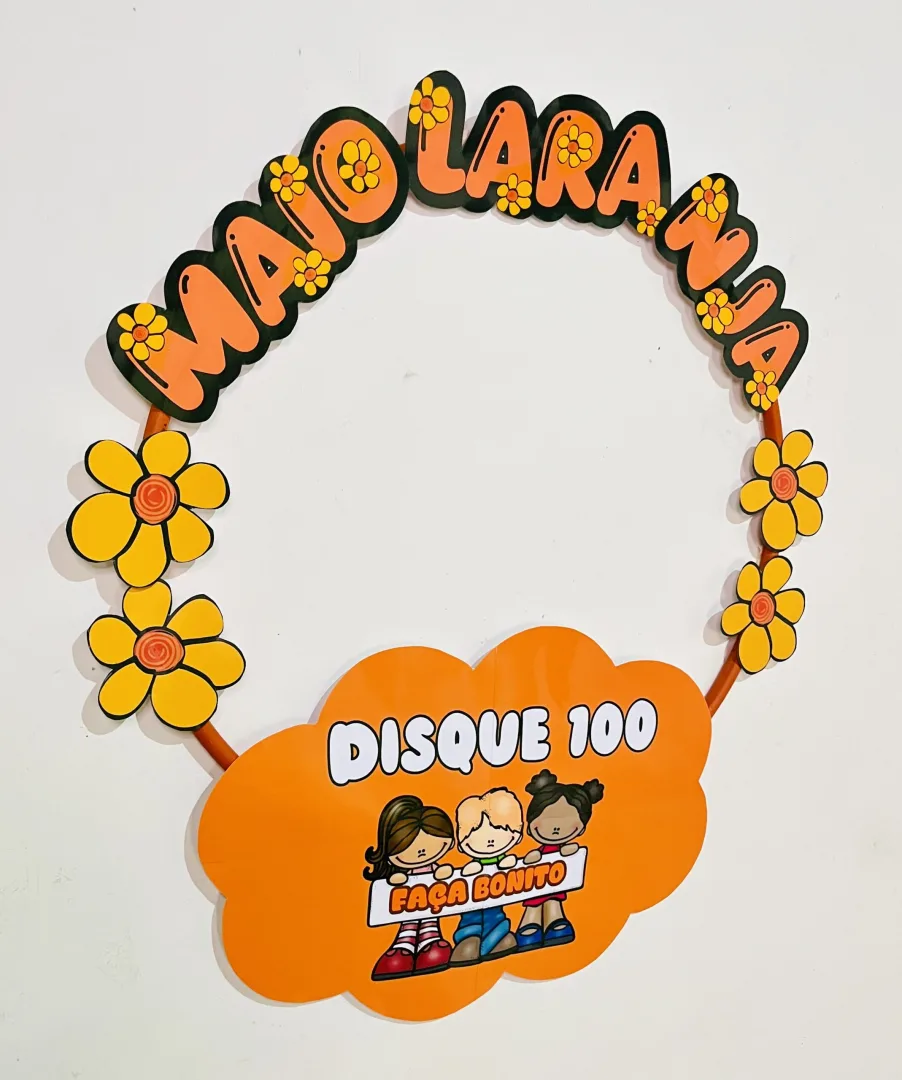 BAMBOLÊ MAIO LARANJA PARA FOTOS — imagem 2