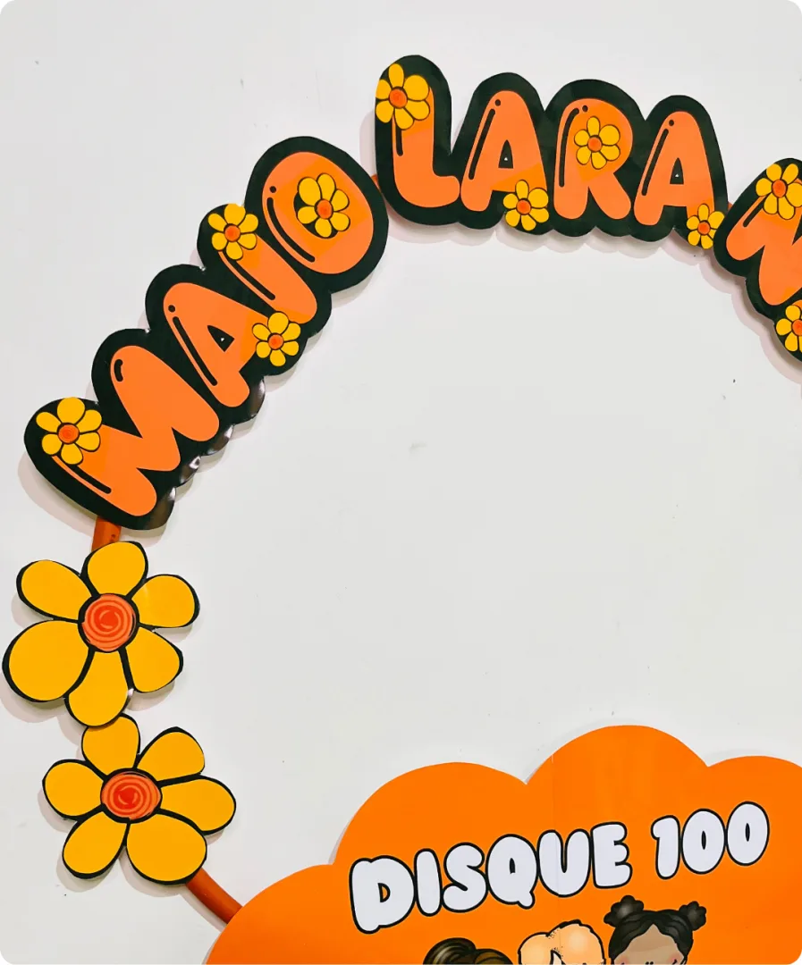BAMBOLÊ MAIO LARANJA PARA FOTOS — imagem 4