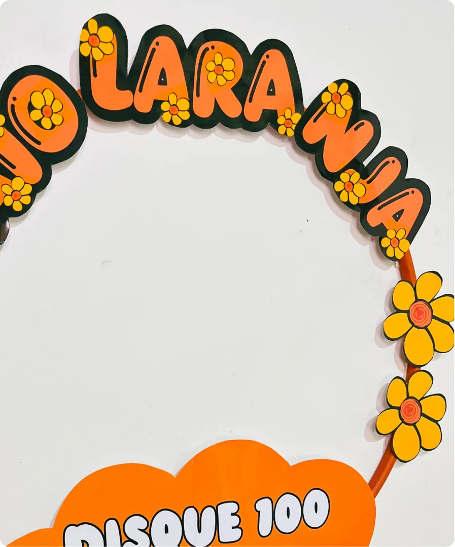 BAMBOLÊ MAIO LARANJA PARA FOTOS — imagem 5