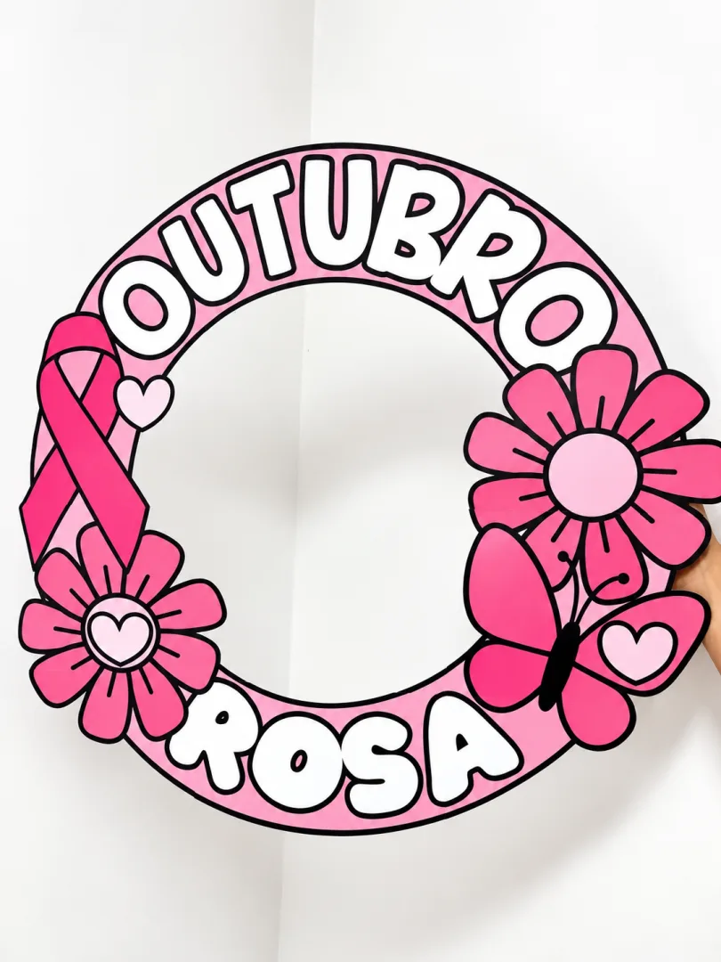 Bambolê Outubro Rosa – Recurso Decorativo para Fotos — imagem 2