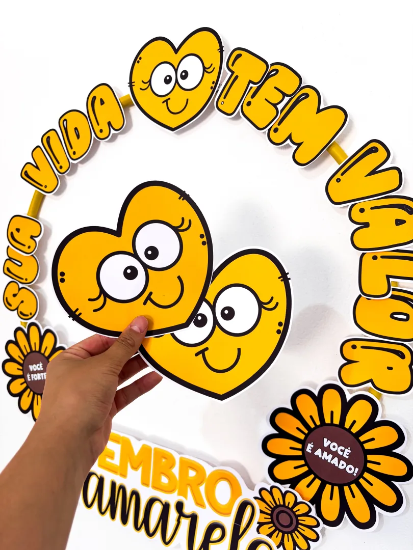 Bambolê Setembro Amarelo - Sua vida tem valor — imagem 2
