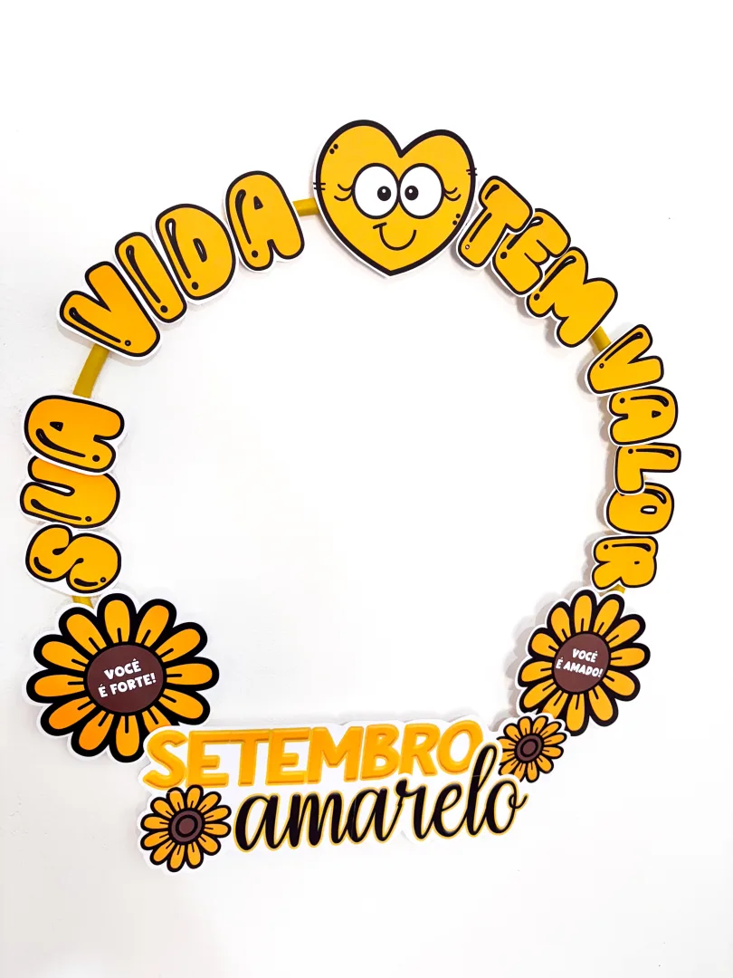 Bambolê Setembro Amarelo - Sua vida tem valor — imagem 4