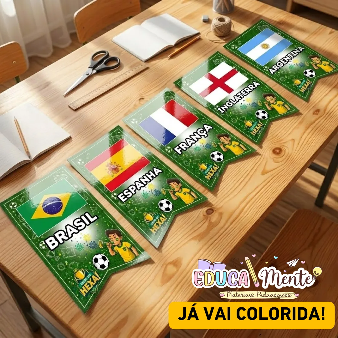 ⚽🏆BANDEIRINHAS COLORIDAS DA COPA 2026 — imagem 3