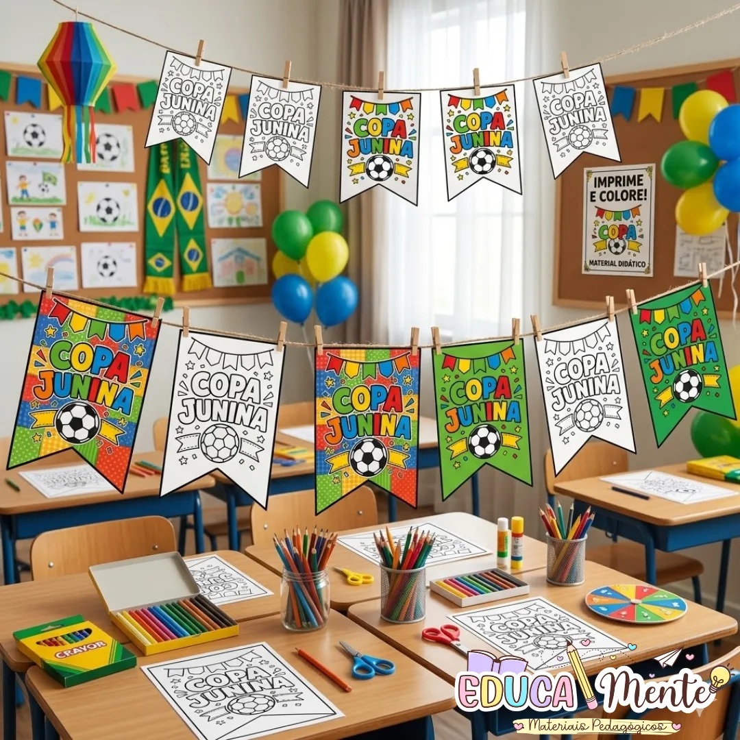 🎉⚽ BANDEIRINHAS COPA JUNINA ⚽🎉 — imagem 2