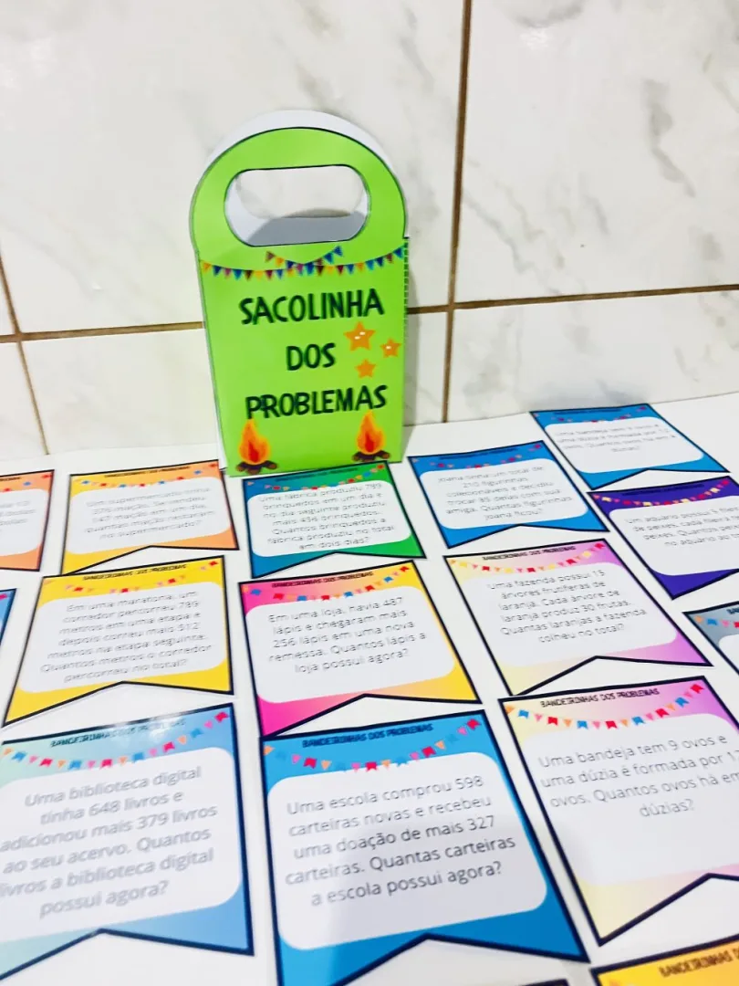 Bandeirinhas dos Problemas 3 Ano — Pronto para Imprimir — imagem 3