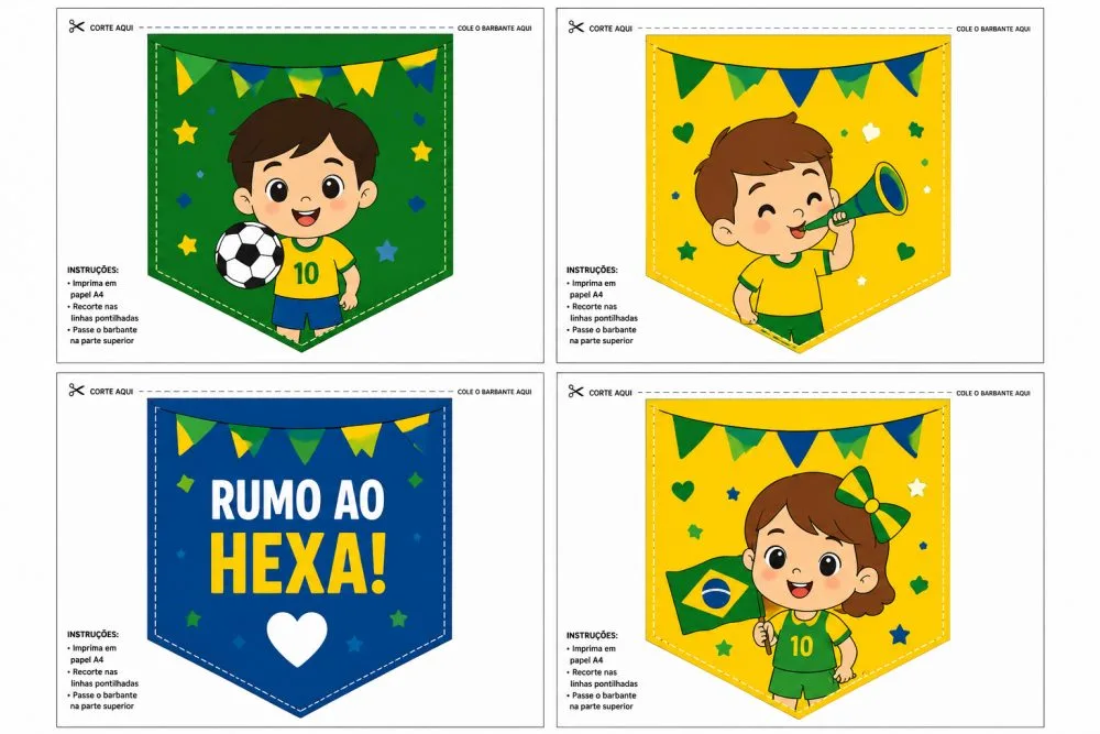 Banderinhas Copa — Pronto para Imprimir — imagem 2
