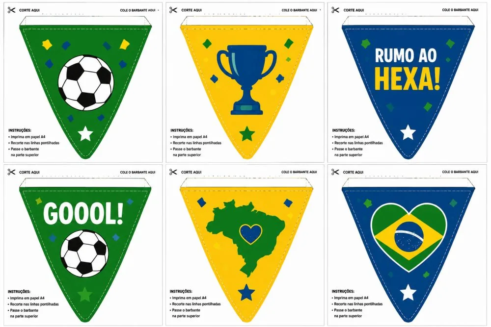 Banderinhas Copa — Pronto para Imprimir — imagem 3